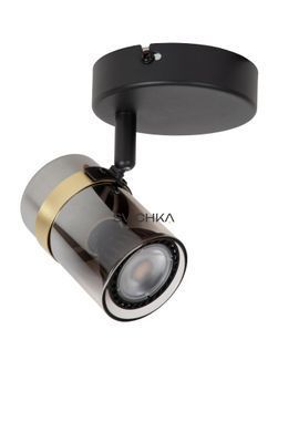 Потолочный точечный светильник Lucide UPTON 1xGU10 Smoke Grey