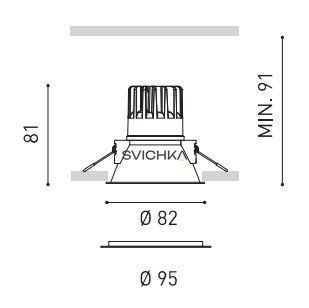 Точечный светильник Arkos Light SWAP M A2122112Z