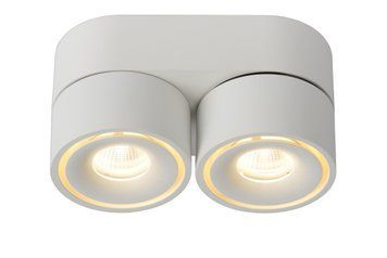 Потолочный точечный светильник Lucide YUMIKO &Oslash; 7,8 cm LED Dim. 2x10W 2700K White