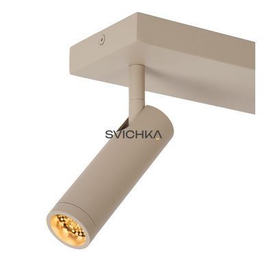 Стельовий точковий світильник Lucide GRADO 2xGU10 (MR11) Taupe, Taupe, Бежево-коричневий, Бежево-коричневий