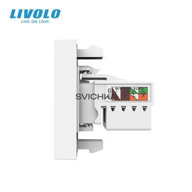 Механизм розетка интернет RJ-45 Livolo