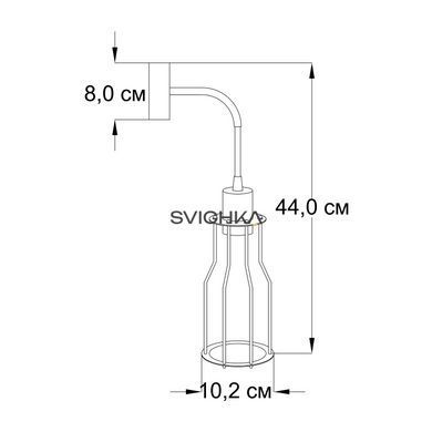 Настінний світильник Imperium light Prague 33110.05.05, Чорний, Чорний