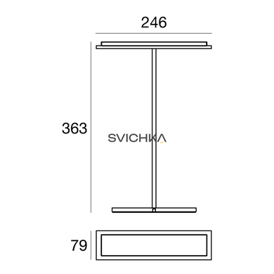 Настільна лампа Linea Light Dublight_TAB 7495, Білий, Білий, Білий, Білий
