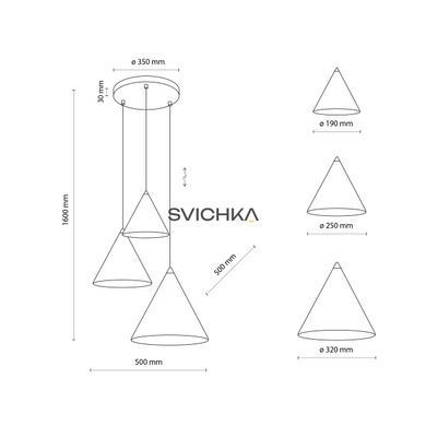 Підвісний світильник TK-Lighting CONO 3 SML, Multicolor