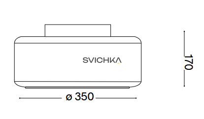 Потолочный светильник Ideal Lux Topico pl d35