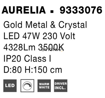 Подвесной светильник Nova luce AURELIA L