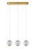 Подвесной светильник Lucide CINTRA LED Dim. 3x4,7W 2700K Transparant, Transparant