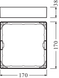 Рамка накладного монтажа для светильника Ledvance DL SLIM FRAME SQ 155 WT