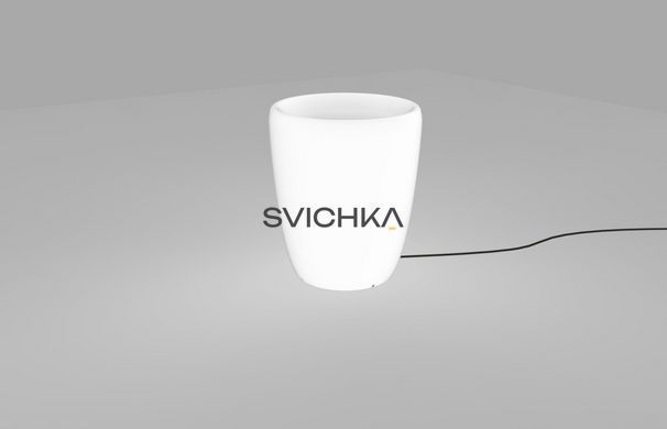 Вуличний вазон з підсвічуванням Nowodvorski FLOWERPOT 9711, Білий, Білий