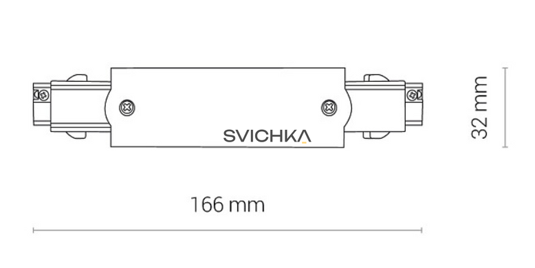 Соединитель для 3-х фазной трековой системы Nowodvorski CTLS Power Straight