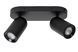 Потолочный точечный светильник Lucide PUNCH 2xGU10 Black, BLACK
