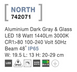 Грунтовий світильник Nova luce NORTH 125, Dark gray