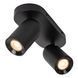 Потолочный точечный светильник Lucide PUNCH 2xGU10 Black, BLACK