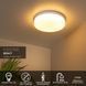 Стельовий світильник для ванної Lucide BISKIT &Oslash; 34,5 cm LED 1x24W 2700K IP44 Motion & Day/Night Sensor White, WHITE