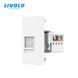 Механизм розетка интернет RJ-45 Livolo белый (VL-FCCP-1WP)