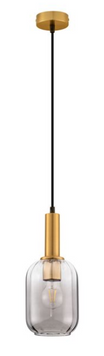 Подвесной светильник Nova luce MAHO, Smoke/Brass