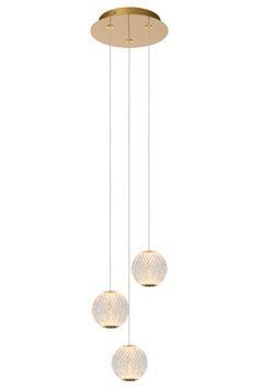 Підвісний світильник Lucide CINTRA &Oslash; 25 cm LED Dim. 3x4,7W 2700K Transparant, Transparant