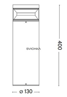 Уличный столбик Ideal Lux Boeing pt h040