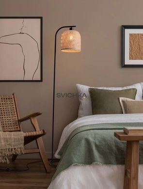 Торшер Nova luce Intra, Black/Bamboo