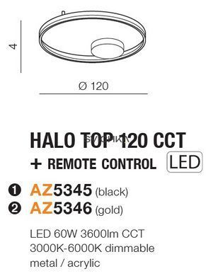 Потолочный светильник Azzardo HALO 120