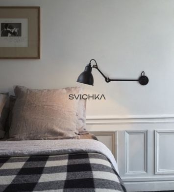 Настінне бра Lampe Gras №204 L 40, Чорний, Чорний