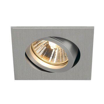Врізний точковий світильник SLV NEW TRIA 68 square, 50W, Aluminium