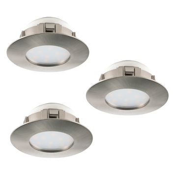 Комплект точкових світильників Eglo Pineda 95809, Нікель