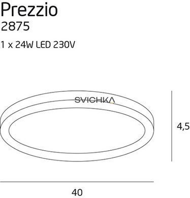 Потолочный светильник Maxlight PREZZIO R, Chrome/Black
