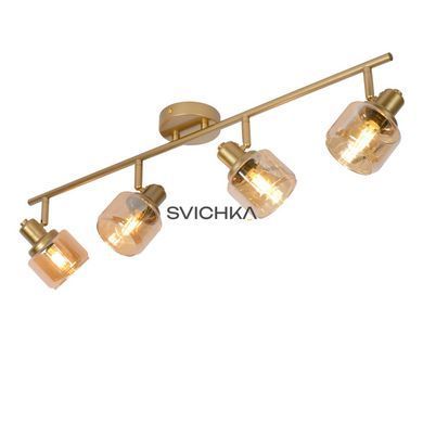 Стельовий точковий світильник Lucide BJORN 4xE14 Matt Gold / Brass, Matt Gold / Brass
