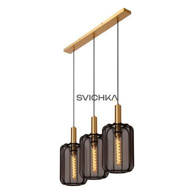 Підвісний світильник Lucide CORINA 3xE27 Black, BLACK, Чорний, Чорний
