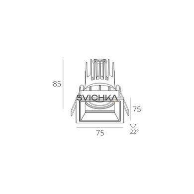 Встроенный светильник Skarlat RSL74133 7W WH+BK 4000K