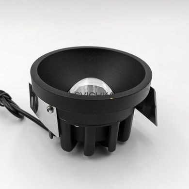 Вбудований світильник Skarlat RSL74091-3 12W BK 4000K, Чорний, 124
