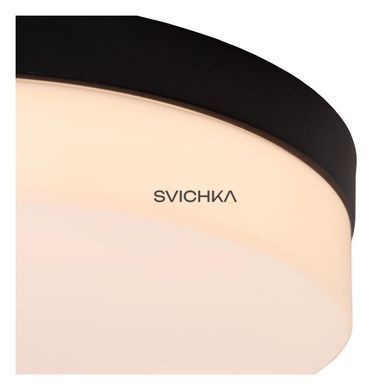 Стельовий світильник для ванної Lucide BISKIT &Oslash; 40 cm LED 1x36W 2700K IP44 Motion & Day/Night Sensor Black, BLACK