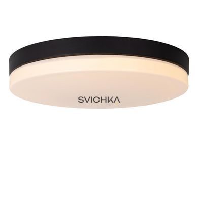 Стельовий світильник для ванної Lucide BISKIT &Oslash; 40 cm LED 1x36W 2700K IP44 Motion & Day/Night Sensor Black, BLACK