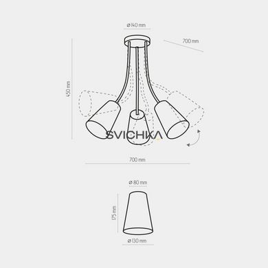 Люстра WIRE TK-Lighting 1711 - 1711