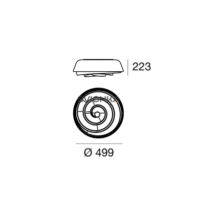 Потолочный светильник Linea Light 7656 Rose