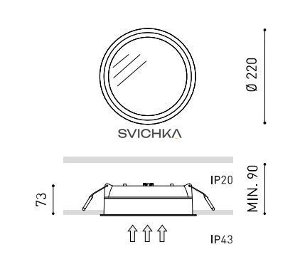 Точковий світильник Arkos Light DEEP A2490111WT, Білий, Білий