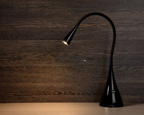 Настільна лампа Lucide ZOZY LED Dim. 1x4W 3000K Black, BLACK, Чорний, Чорний, Чорний
