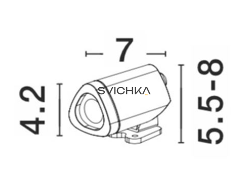 Грунтовий світильник Nova luce MINI, Black
