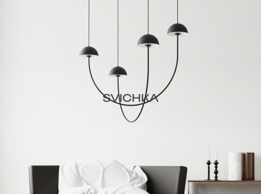 Підвісний світильник Luxcambra Champignon 2, Black, Чорний, Чорний, Чорний