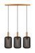 Підвісний світильник Lucide CORINA 3xE27 Black, BLACK, Чорний, Чорний