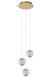 Підвісний світильник Lucide CINTRA &Oslash; 25 cm LED Dim. 3x4,7W 2700K Transparant, Transparant