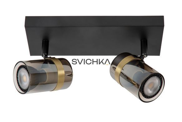 Потолочный точечный светильник Lucide UPTON 2xGU10 Smoke Grey