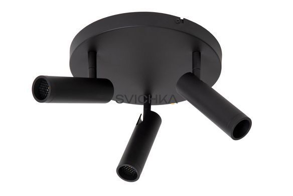 Стельовий точковий світильник Lucide GRADO &Oslash; 25 cm 3xGU10 (MR11) Black, BLACK, Чорний, Чорний