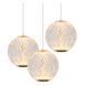 Підвісний світильник Lucide CINTRA &Oslash; 25 cm LED Dim. 3x4,7W 2700K Transparant, Transparant