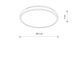 Світильник Nowodvorski Agnes Round Led Pro 1x22W, 4000K, White
