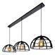 Подвесной светильник Lucide DIKRA &Oslash; 40 cm 3xE27 Black, BLACK, Черный, Черный