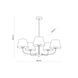 Люстра TK Lighting CHICAGO 5, Brown, Коричневый, Черный, Серо-коричневый