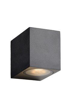 Настінний точковий світильник Lucide ZORA-LED Indoor/Outdoor LED Dim. GU10 1x5W 3000K IP44 Black, BLACK