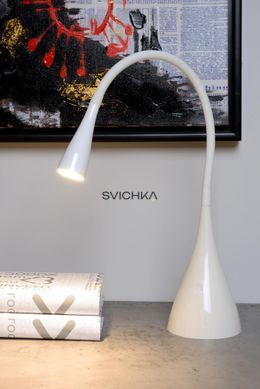 Настільна лампа Lucide ZOZY LED Dim. 1x4W 3000K White, WHITE